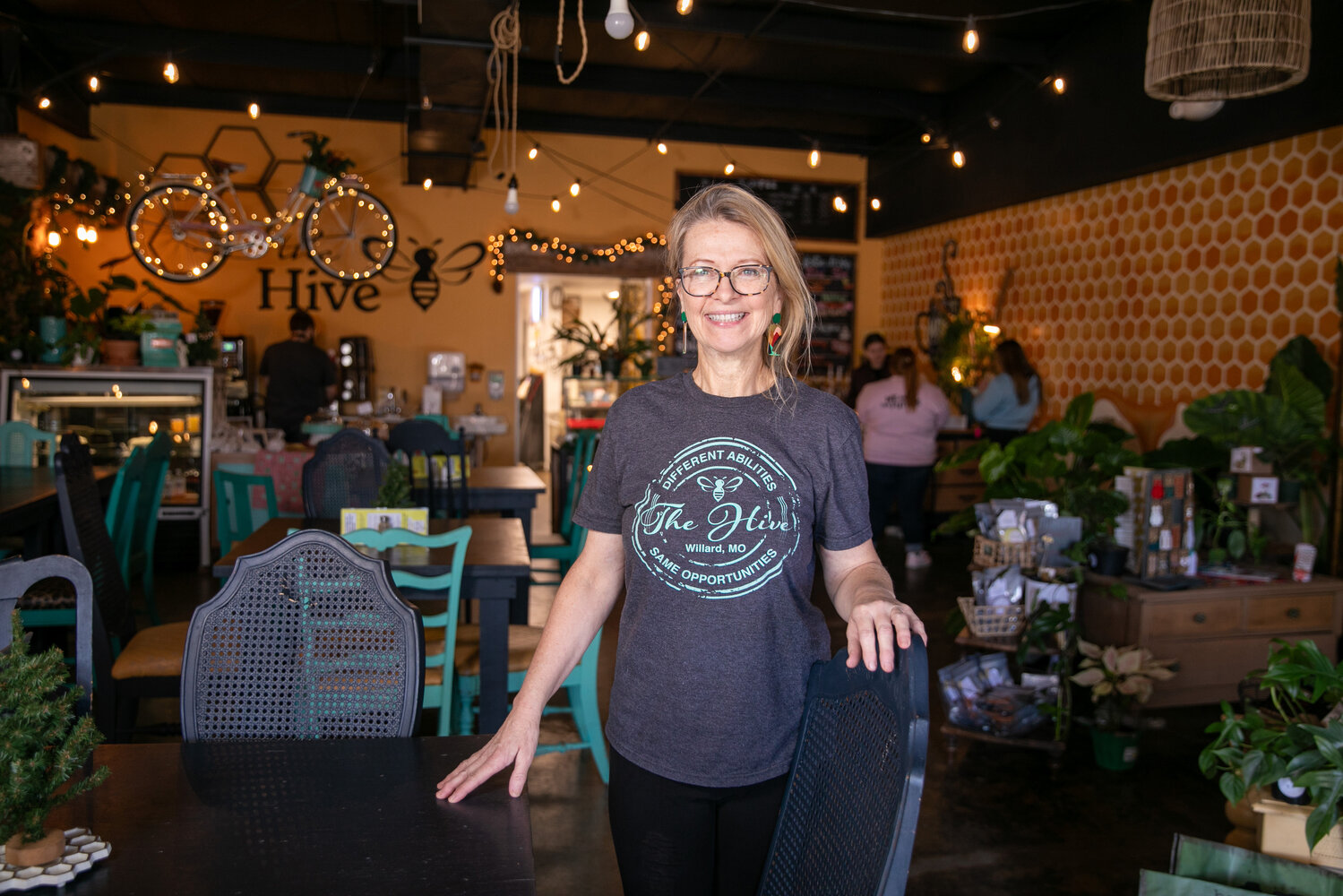 RISING HIVE: Melissa Skaggs, director of nonprofit Hive of the Ozarks, estimates year-over-year revenue for its Willard cafe was up roughly 20% in 2023