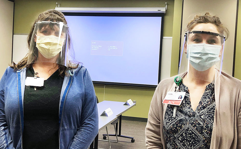 MASK DONATIONS
In Bolivar, resident Shane Woollard created 3D printed face shield frames for Citizens Memorial Hospital staff. He recently delivered 500 frames that are made out of thermoplastic and attaches transparency film to become personal protective equipment face shields.