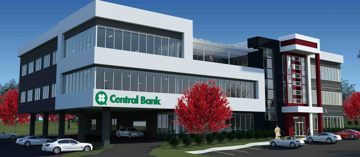 Central Bank of the Ozarks is taking on 3,900 square feet in Raga Properties' new office building.