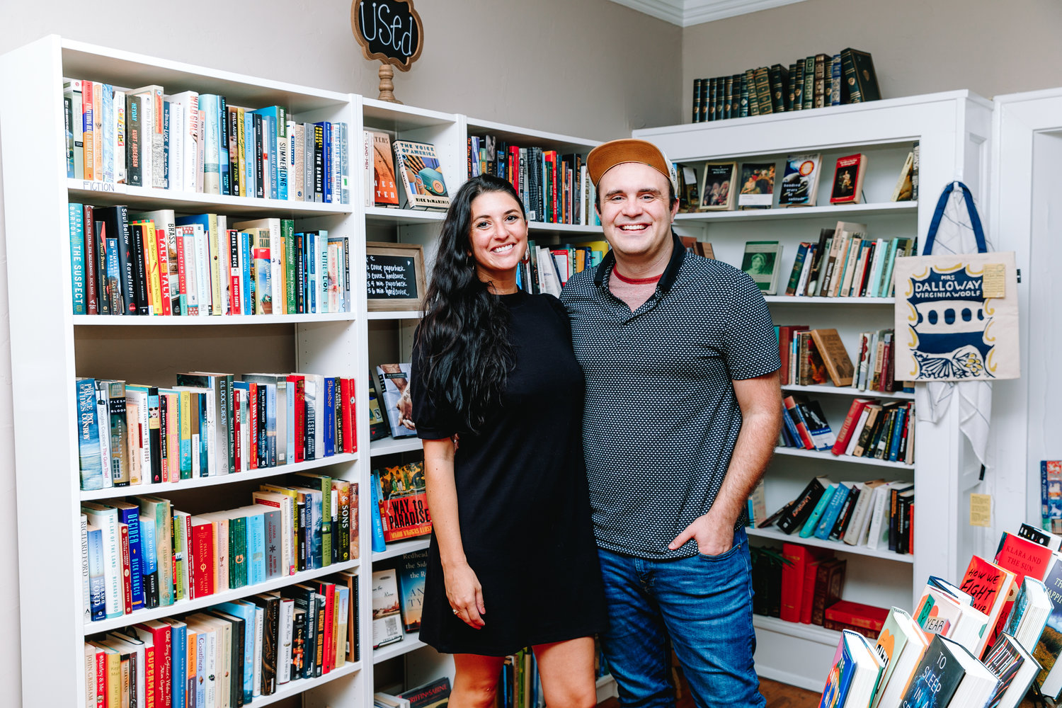 FULL OF WORDS: Pagination Bookshop co-owners Jennifer Murvin and Kory Cooper estimate their Walnut Street store holds roughly 4,000 books.