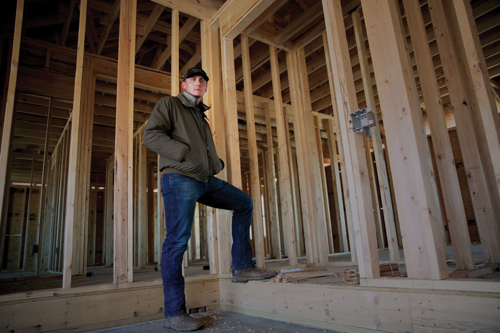 HIGH DEMAND: Despite material price increases and labor shortages with subcontractors, Bussell Building's Tyler Bussell expects a record year for residential construction for his company.