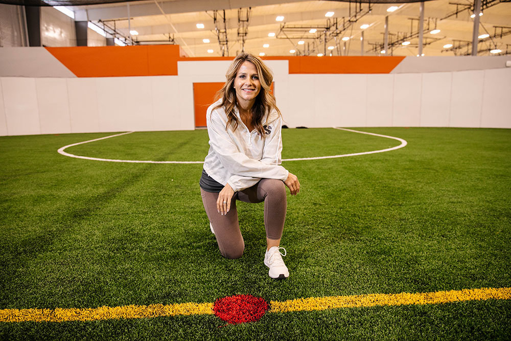 TOWN MANAGER: Stacie Wells is general manager of the Betty & Bobby Allison Sports Town, which includes a 94,000-square-foot facility containing basketball and volleyball courts, as well as a pair of indoor soccer fields.
